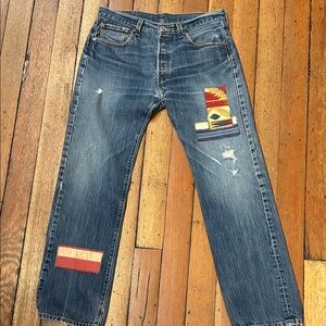 Vintage Levi’s 33x22 custom patchwork